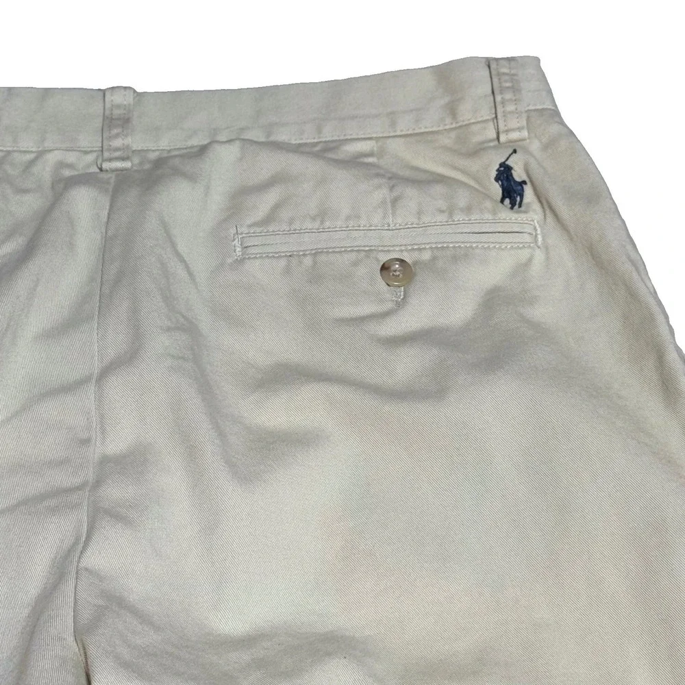 Polo Ralph Lauren Suffield Pant Mens 33x32 Tan Khaki Cotton Chino Straight Leg
